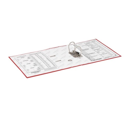 Папка-регистратор ОФИСМАГ с арочным механизмом, покрытие из ПВХ, 75 мм, красная, 225750