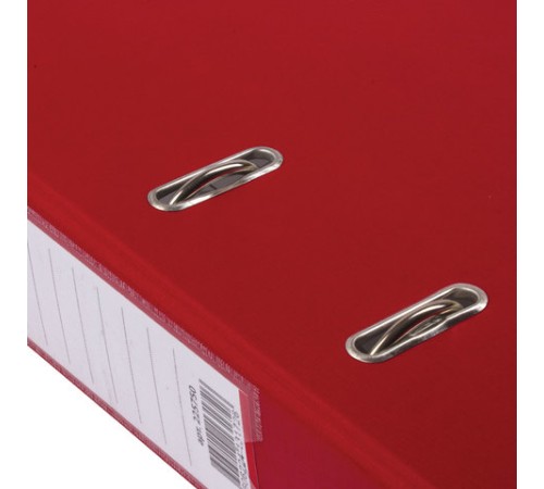 Папка-регистратор ОФИСМАГ с арочным механизмом, покрытие из ПВХ, 75 мм, красная, 225750