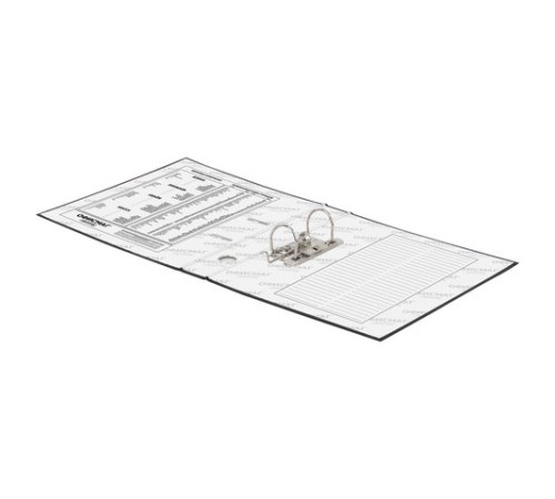 Папка-регистратор ОФИСМАГ с арочным механизмом, покрытие из ПВХ, 50 мм, черная, 225752