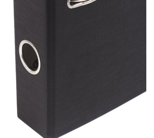 Папка-регистратор ОФИСМАГ с арочным механизмом, покрытие из ПВХ, 50 мм, черная, 225752