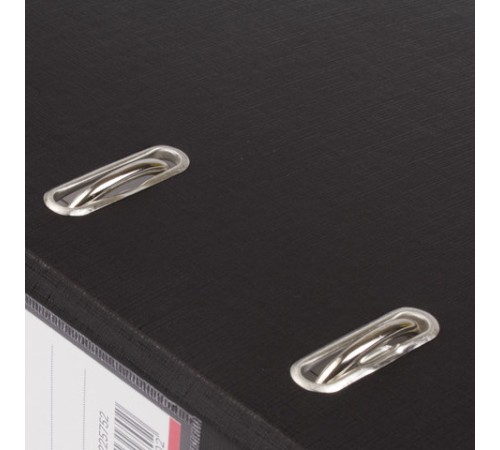 Папка-регистратор ОФИСМАГ с арочным механизмом, покрытие из ПВХ, 50 мм, черная, 225752