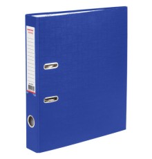 Папка-регистратор ОФИСМАГ с арочным механизмом, покрытие из ПВХ, 50 мм, синяя, 225753