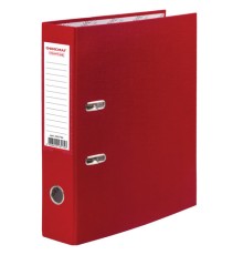 Папка-регистратор ОФИСМАГ с арочным механизмом, покрытие из ПВХ, 50 мм, красная, 225754