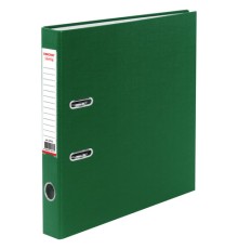 Папка-регистратор ОФИСМАГ с арочным механизмом, покрытие из ПВХ, 50 мм, зеленая, 225755