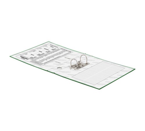 Папка-регистратор ОФИСМАГ с арочным механизмом, покрытие из ПВХ, 50 мм, зеленая, 225755