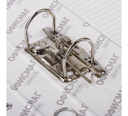 Папка-регистратор ОФИСМАГ с арочным механизмом, покрытие из ПВХ, 50 мм, зеленая, 225755