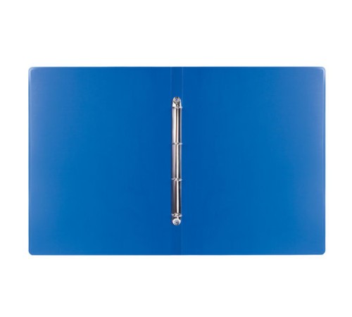 Папка на 4 кольцах БОЛЬШОГО ФОРМАТА А3, ВЕРТИКАЛЬНАЯ, 30 мм, синяя, 0,8 мм, BRAUBERG 