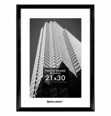 Рамка 21х30 см небьющаяся, багет 14 мм, пластик, BRAUBERG 