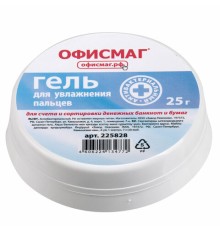 Гель для увлажнения пальцев АНТИБАКТЕРИАЛЬНЫЙ ОФИСМАГ, 25 г, Россия, 225828