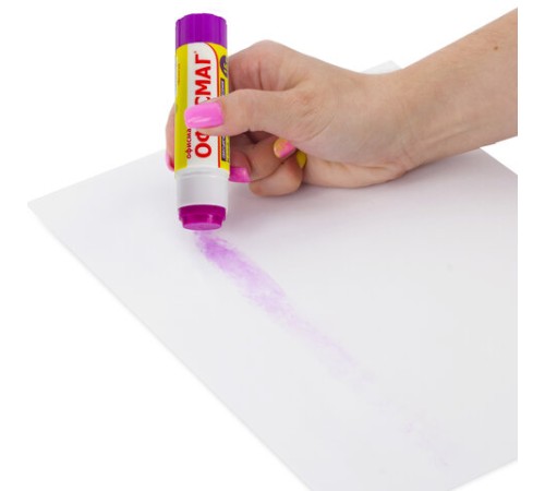 Клей-карандаш ОФИСМАГ 15 г, обесцвечивающийся после высыхания, 225963