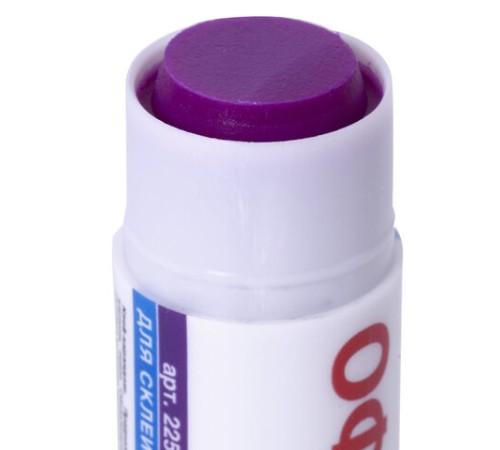 Клей-карандаш ОФИСМАГ 15 г, обесцвечивающийся после высыхания, 225963