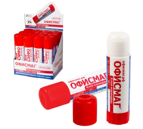 Клей-карандаш ОФИСМАГ, 25 г, 225965