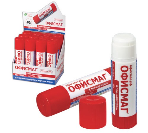 Клей-карандаш ОФИСМАГ, 40 г, 225966