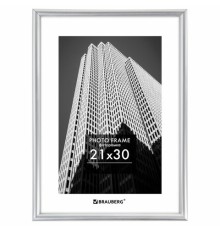 Рамка 21х30 см небьющаяся, багет 12 мм, пластик, BRAUBERG 