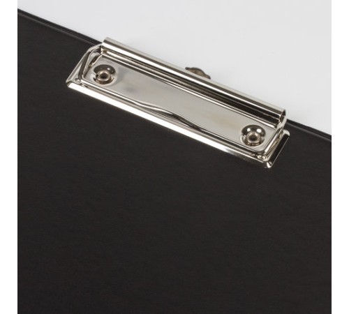 Доска-планшет ОФИСМАГ с прижимом А4 (230х350 мм), картон/ПВХ, РОССИЯ, ЧЕРНАЯ, 225986