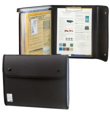 Папка для конференций BRAUBERG, А4, 6 отделений, черная, Россия, 226015