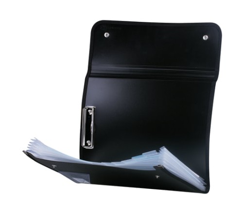 Папка для конференций BRAUBERG, А4, 6 отделений, черная, Россия, 226015