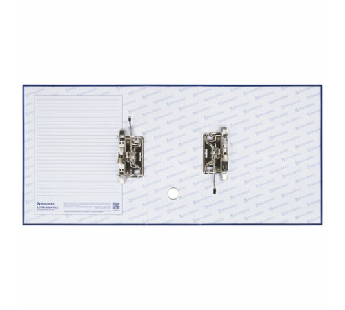 Папка-регистратор BRAUBERG с двумя арочными механизмами (до 800 листов), покрытие ПВХ, 125 мм, синяя, 226054