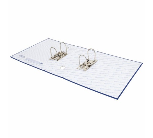 Папка-регистратор BRAUBERG с двумя арочными механизмами (до 800 листов), покрытие ПВХ, 125 мм, синяя, 226054