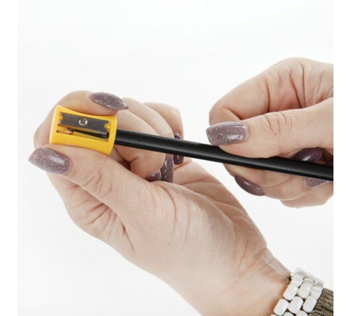 Точилка ПИФАГОР, без контейнера, пластиковая, ассорти, 226531