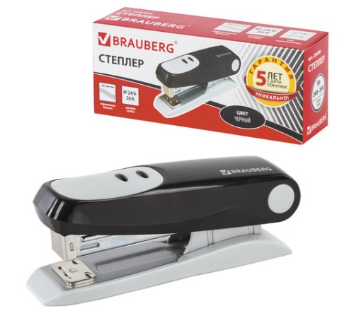 Степлер №24/6, 26/6 BRAUBERG 