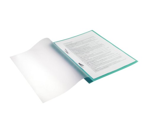 Скоросшиватель пластиковый с перфорацией BRAUBERG, А4, 140/180 мкм, зеленый, 226581