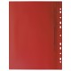 Скоросшиватель пластиковый с перфорацией BRAUBERG, А4, 140/180 мкм, красный, 226582