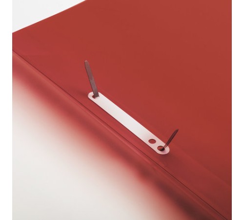 Скоросшиватель пластиковый с перфорацией BRAUBERG, А4, 140/180 мкм, красный, 226582