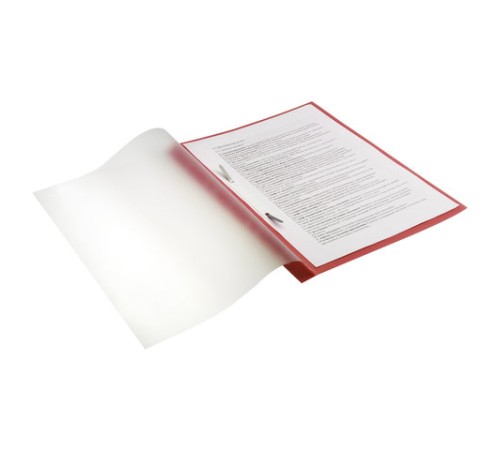 Скоросшиватель пластиковый с перфорацией BRAUBERG, А4, 140/180 мкм, красный, 226582