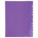 Скоросшиватель пластиковый с перфорацией BRAUBERG, А4, 140/180 мкм, фиолетовый, 226584