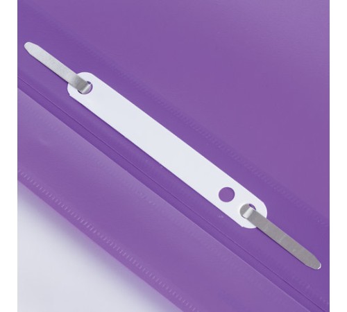 Скоросшиватель пластиковый с перфорацией BRAUBERG, А4, 140/180 мкм, фиолетовый, 226584