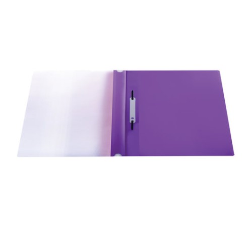 Скоросшиватель пластиковый с перфорацией BRAUBERG, А4, 140/180 мкм, фиолетовый, 226584