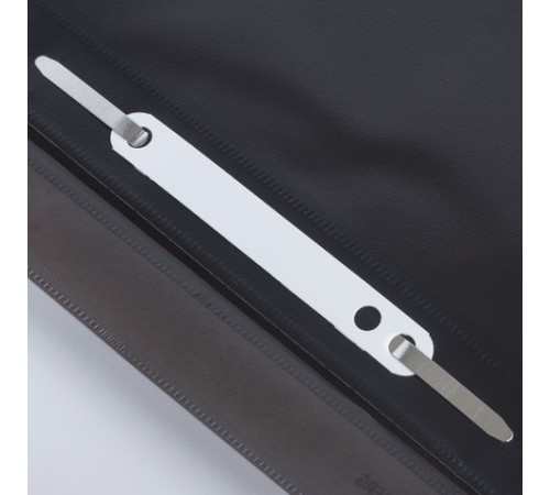 Скоросшиватель пластиковый с перфорацией BRAUBERG, А4, 140/180 мкм, черный, 226586