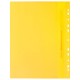 Скоросшиватель пластиковый с перфорацией BRAUBERG, А4, 140/180 мкм, желтый, 226587
