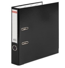 Папка-регистратор, покрытие пластик, 50 мм, ПРОЧНАЯ, с уголком, BRAUBERG, черная, 226589