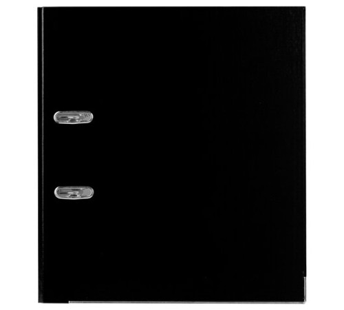 Папка-регистратор, покрытие пластик, 50 мм, ПРОЧНАЯ, с уголком, BRAUBERG, черная, 226589