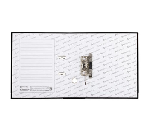 Папка-регистратор, покрытие пластик, 50 мм, ПРОЧНАЯ, с уголком, BRAUBERG, черная, 226589