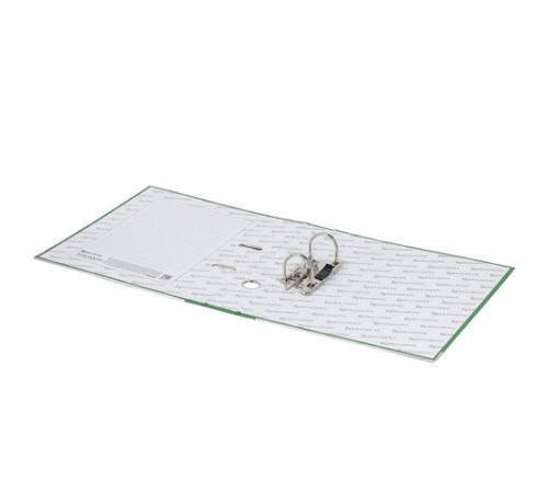 Папка-регистратор, покрытие пластик, 50 мм, ПРОЧНАЯ, с уголком, BRAUBERG, зеленая, 226591