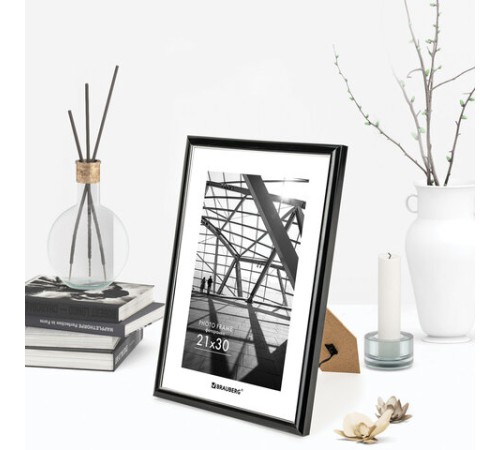 Рамка 21х30 см небьющаяся, багет 14,6 мм, пластик, BRAUBERG 