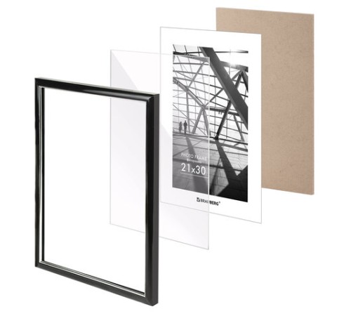 Рамка 21х30 см небьющаяся, багет 14,6 мм, пластик, BRAUBERG 
