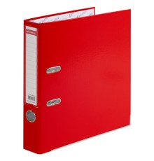 Папка-регистратор, покрытие пластик, 50 мм, ПРОЧНАЯ, с уголком, BRAUBERG, красная, 226592