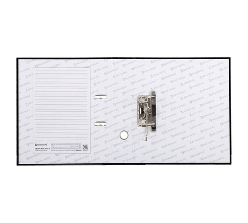 Папка-регистратор, покрытие пластик, 75 мм, ПРОЧНАЯ, с уголком, BRAUBERG, черная, 226595