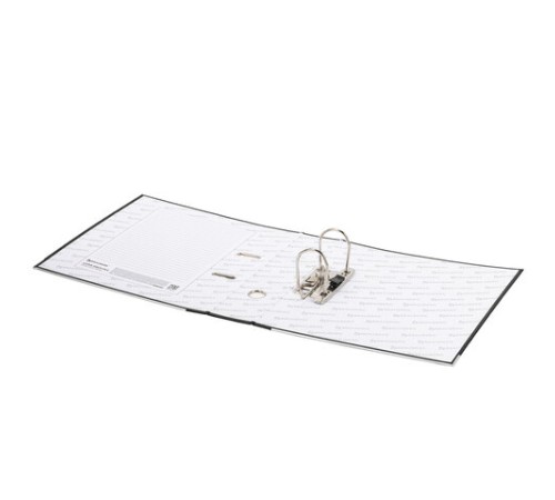 Папка-регистратор, покрытие пластик, 75 мм, ПРОЧНАЯ, с уголком, BRAUBERG, черная, 226595