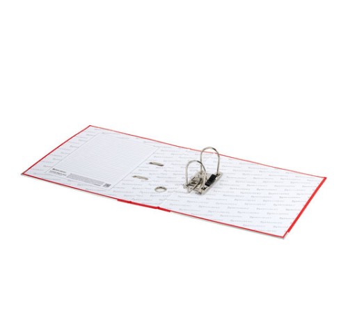 Папка-регистратор, покрытие пластик, 75 мм, ПРОЧНАЯ, с уголком, BRAUBERG, красная, 226598