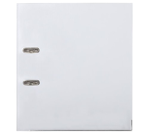 Папка-регистратор, покрытие пластик, 75 мм, ПРОЧНАЯ, с уголком, BRAUBERG, белая, 226600