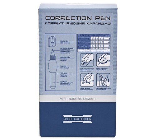 Ручка-корректор KOH-I-NOOR, 9 мл, металлический наконечник, 737294K