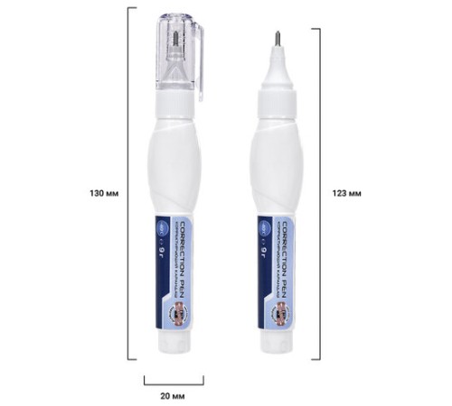 Ручка-корректор KOH-I-NOOR, 9 мл, металлический наконечник, 737294K