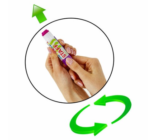 Клей-карандаш STAFF EVERYDAY, 16 г, обесцвечивающийся после высыхания, 226620