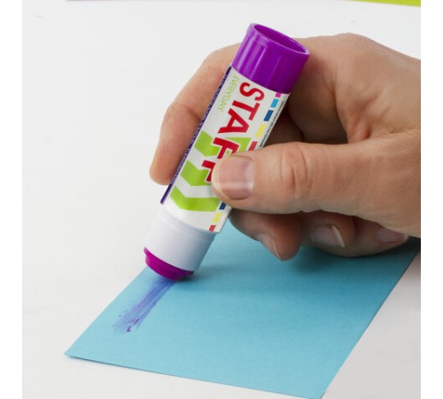 Клей-карандаш STAFF EVERYDAY, 16 г, обесцвечивающийся после высыхания, 226620