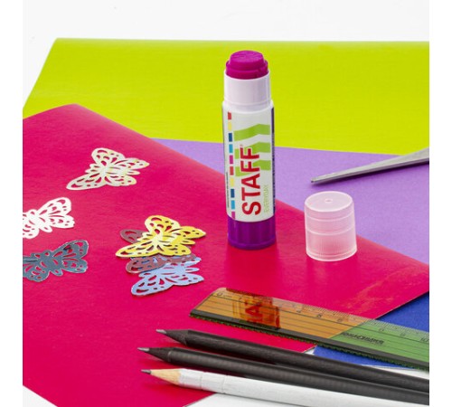 Клей-карандаш STAFF EVERYDAY, 16 г, обесцвечивающийся после высыхания, 226620